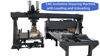 CNC-Guillotine-Schermaschine mit Be- und Entladen, automatische Schermaschine